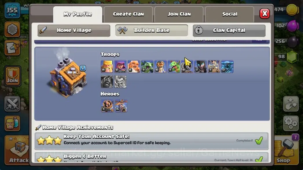 Clash of Clans Accounts TH 14-BH 9|LV 155|HH 8|BK 56,AQ 66,GW 44,MP 48,RC image 7