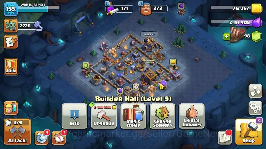 Clash of Clans Accounts TH 14-BH 9|LV 155|HH 8|BK 56,AQ 66,GW 44,MP 48,RC image 8