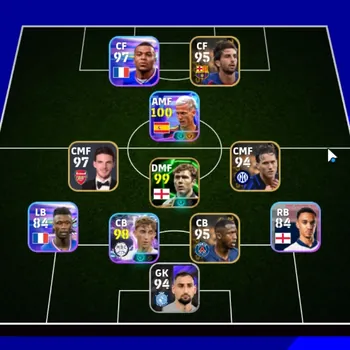 eFootball Accounts Others Android|Power 2963|Epic Scholes,Dirk Kuyt,Aguero|Show Time Michael Olise,Dani Olmo,Dean