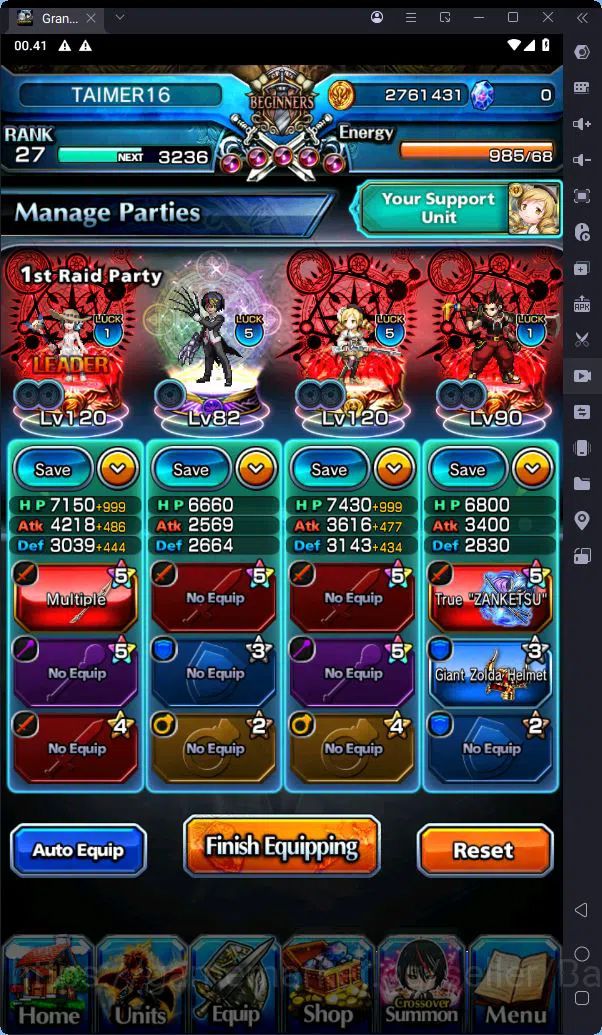 Grand Summoners Accounts [GLOBAL] Rank 27 | 11 Ascend | Summer Miyu | Kiris image 8