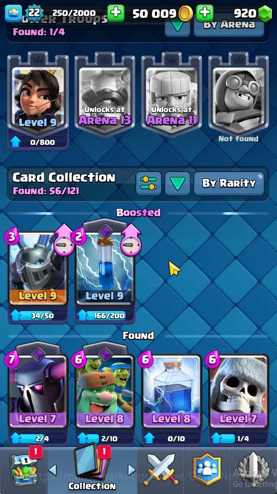 Clash Royale Accounts Starter Lv 22|Trophy 3175|KTL 9|Limited Skin|Card 56| 2 EVO 12 Epic 20 Rare 24 Common | 1 Wild Shard 5