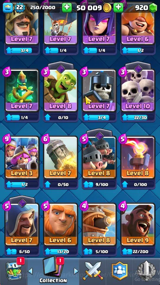 Clash Royale Accounts Starter Lv 22|Trophy 3175|KTL 9|Limited Skin|Card 56| 2 EVO 12 Epic 20 Rare 24 Common | 1 Wild Shard 6