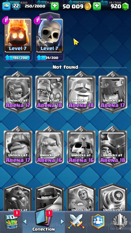 Clash Royale Accounts Starter Lv 22|Trophy 3175|KTL 9|Limited Skin|Card 56| 2 EVO 12 Epic 20 Rare 24 Common | 1 Wild Shard 9