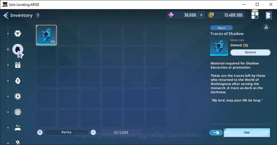 Solo Leveling: ARISE Accounts BT 575K| 15 SSR | ThomasA5+SignA2,Go GunheeA5+Sign,Cha HaeinA5+SignA4,BlancheA6+Sign3 and 11