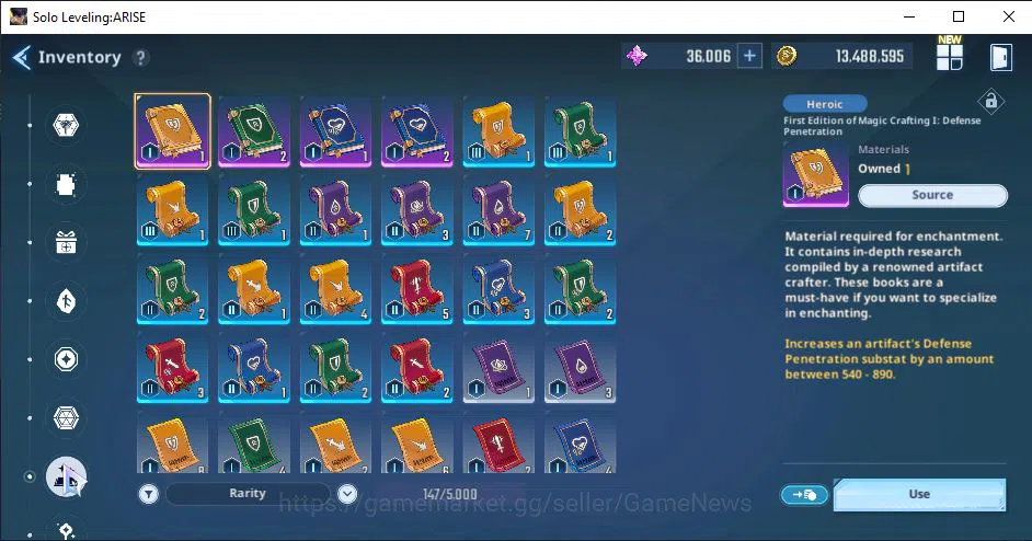 Solo Leveling: ARISE Accounts BT 575K| 15 SSR | ThomasA5+SignA2,Go GunheeA5+Sign,Cha HaeinA5+SignA4,BlancheA6+Sign3 and 15