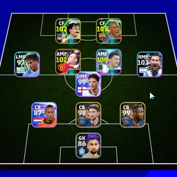eFootball Accounts Others Android|Power 3015|3 Epic Samuel Eto'o,Wayne Rooney,Mokhtar Dahari|5 Show Time Lionel