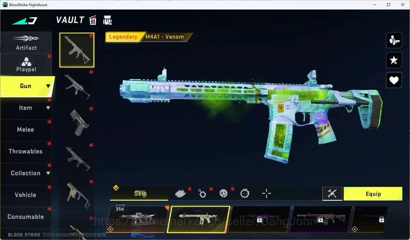 Blood Strike Accounts Rare Skin ASIA | 1 ETERNAL GUN: Desert Eagle | 2 BLEACH | 1 TR | 1 7DS | 2 LIMITED | 3 ULTRA | 6 7