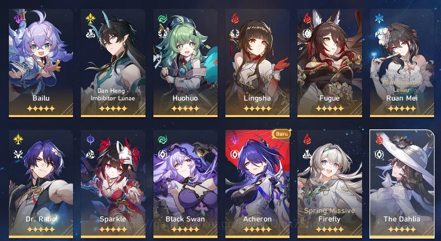 Honkai Star Rail Accounts ASIA | TL70 | 36* 5 Star | Silverwolf Lv.999 Yao G image 2
