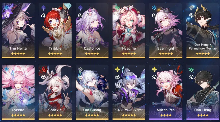 Honkai Star Rail Accounts ASIA | TL70 | 36* 5 Star | Silverwolf Lv.999 Yao G image 3