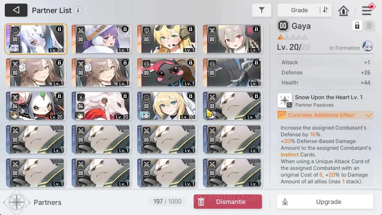 Chaos Zero Nightmare Accounts GLOBAL Lv 33|5 SSR[HaideMarie,Rita,Narja+Sign,Veronica,Orlea]|10 SR[NiaM6,TressaM2,Etc]|6 SR 6