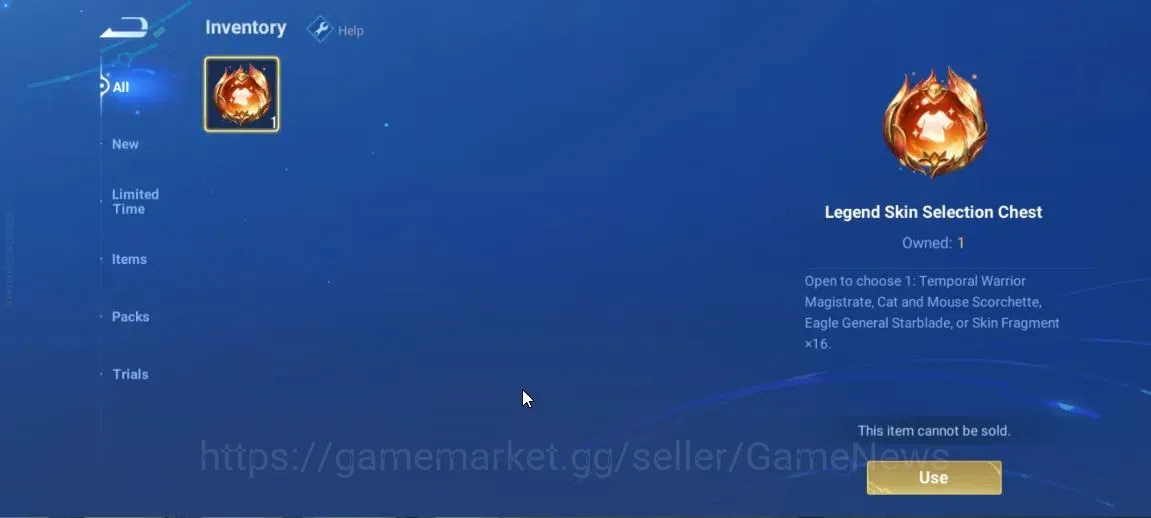 Honor of Kings Accounts Hero 7|Starter with Legend Skin Selection Chest(Di image 3