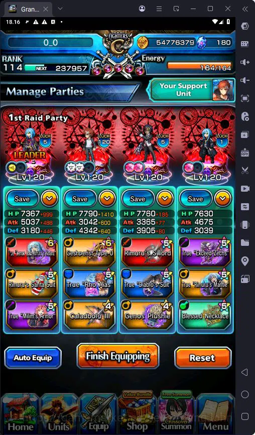 Grand Summoners Accounts GLOBAL|Ascend 35|Rank 114|Sayaka Miki|Sito Hajime| image 7