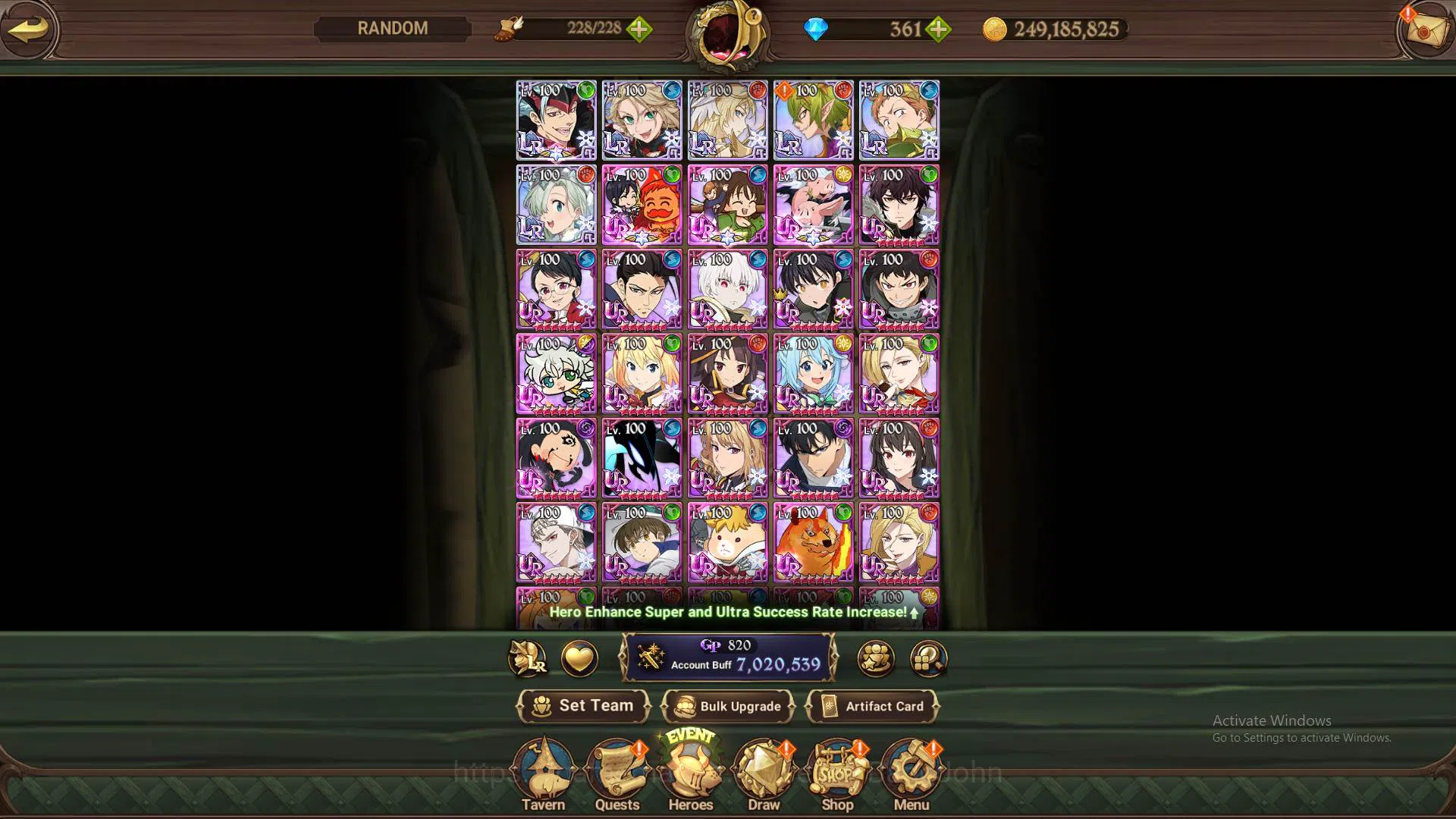 The Seven Deadly Sins: Grand Cross Accounts Others ASIA | 7M CC | DM 361 + LS 45| 6 LR | Many Collab |Many UR Meta | More 11