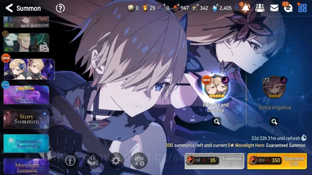 Epic Seven Accounts Global Unverif| 13 ML (Rhianna and Luciella, Arbit image 13