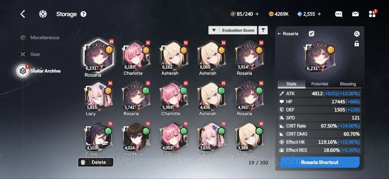 StarSavior Accounts ASIA | Lvl 31 | 22 SSR Rosaria, Asherah, Lacy, Cha image 14
