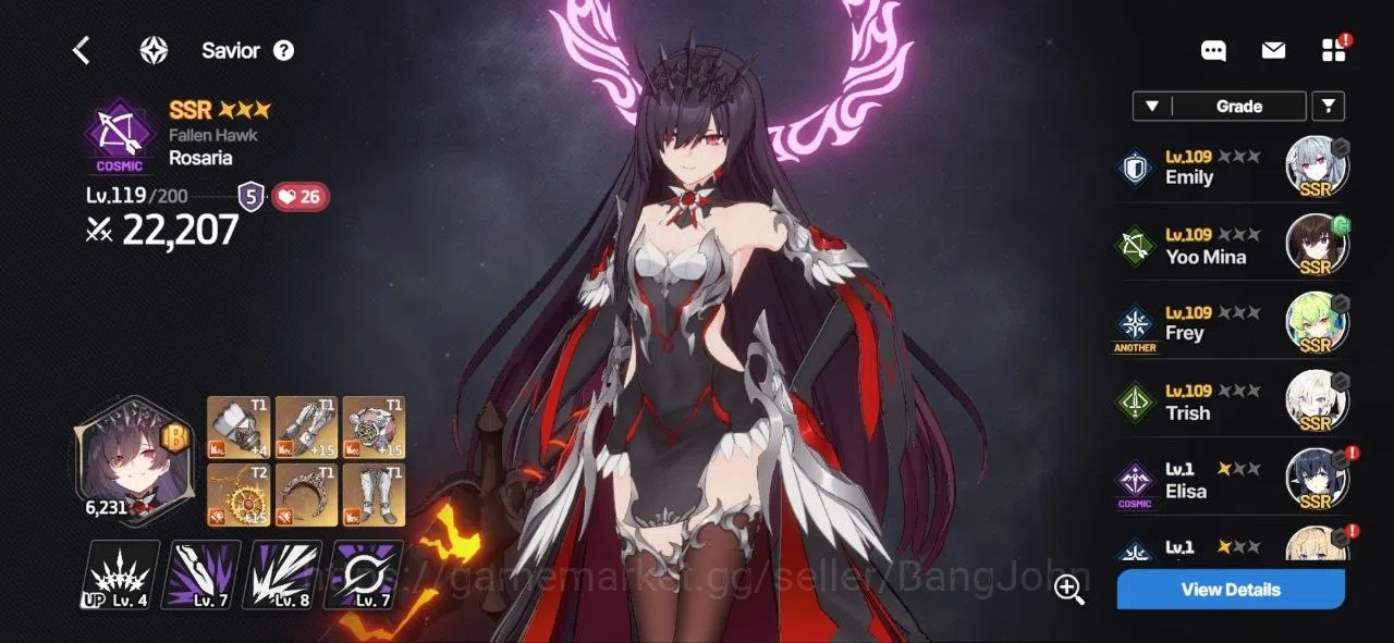 StarSavior Accounts ASIA | Lvl 31 | 22 SSR Rosaria, Asherah, Lacy, Cha image 4