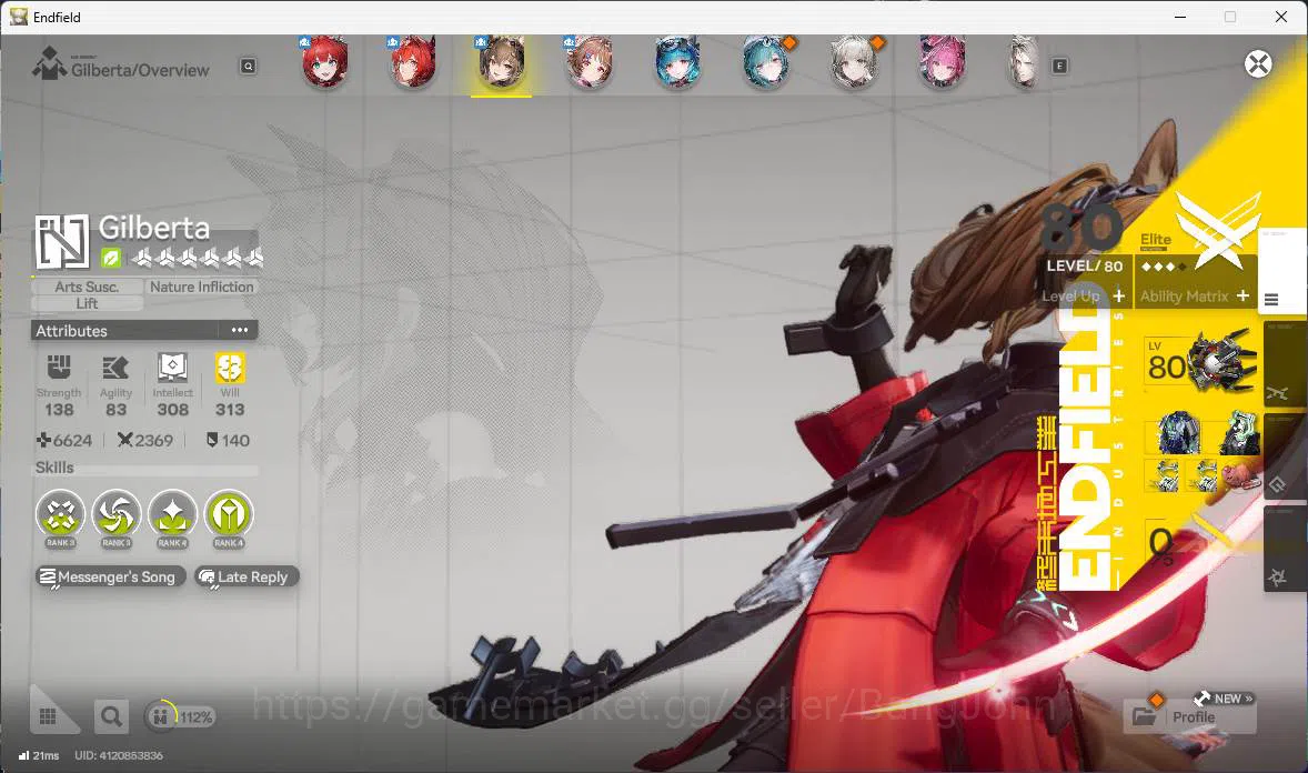 Arknights: Endfield Accounts ASIA | LVL 56, Laevatain sign, Gilberta sign, Arde image 7