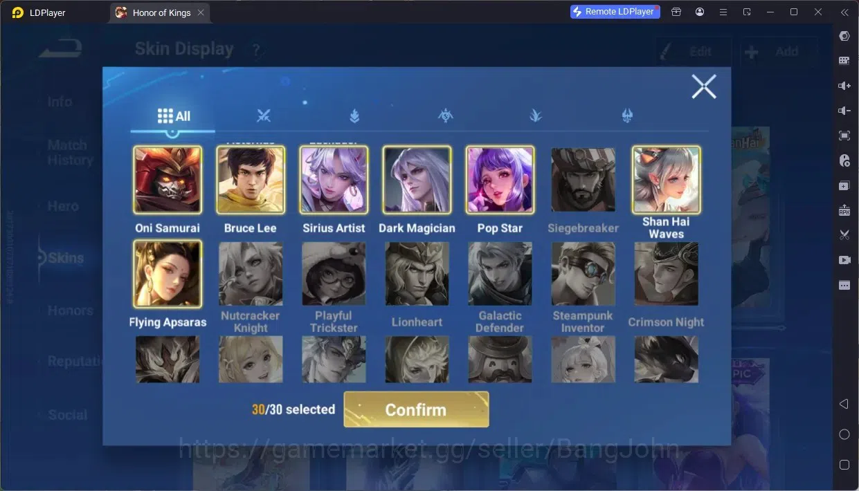 Honor of Kings Accounts Global | 110H 129S | Legend Consort Yu, Legend Yin image 15