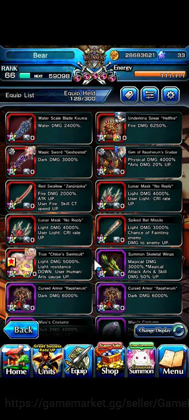 Grand Summoners Accounts Global|Rank 66|11 Ascend|MiyuTW,S ChloeTW,Roy,Jay, image 4