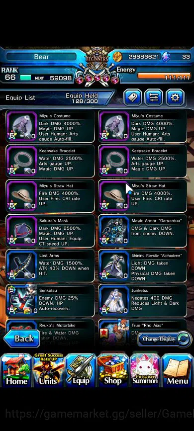 Grand Summoners Accounts Global|Rank 66|11 Ascend|MiyuTW,S ChloeTW,Roy,Jay, image 8