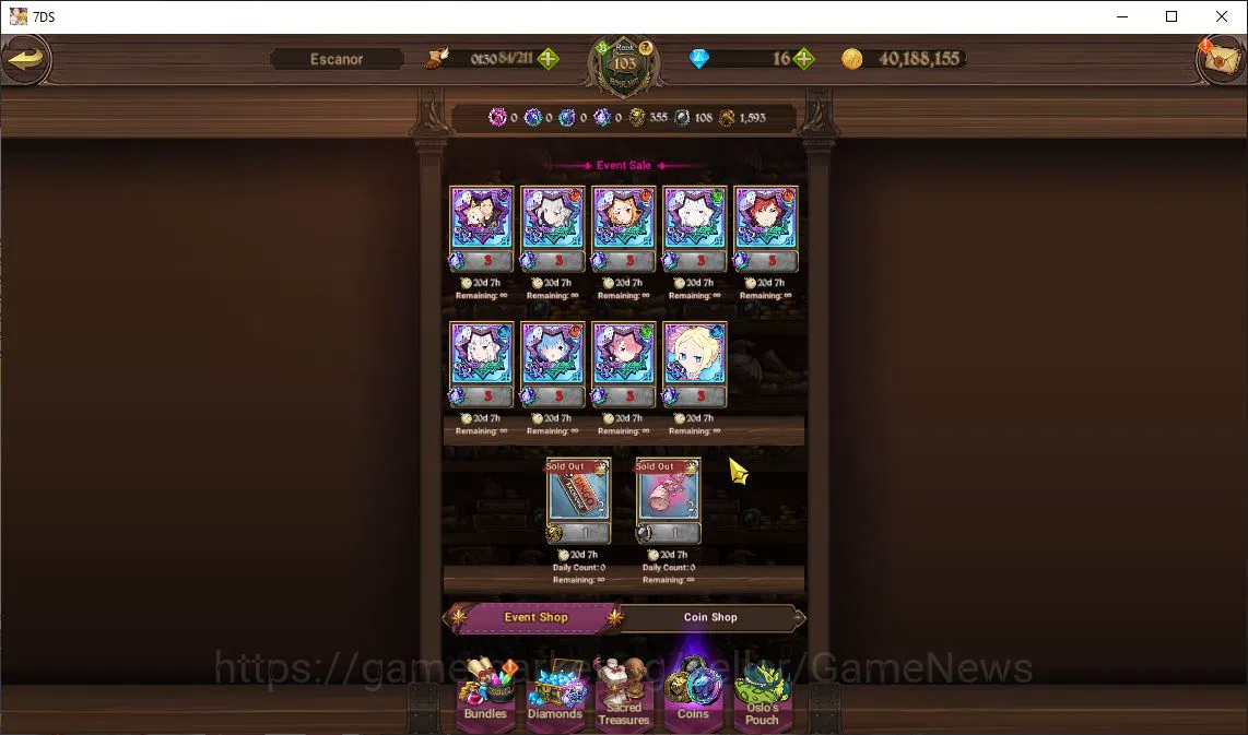 The Seven Deadly Sins: Grand Cross Accounts Global|3,8M CC|3 LR+6 UR+Collab ReZero|Madness,Eli image 8