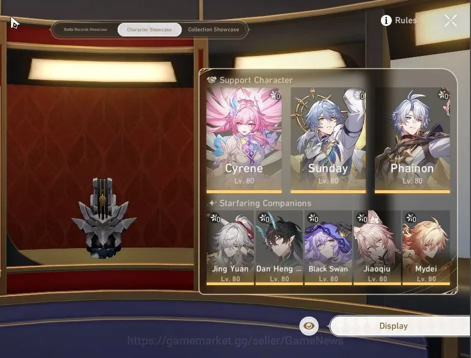 Honkai Star Rail Accounts Others Asia|Free GI + ZZZ|TL 70|23 Limited|(B Swan,Cyrene,Argenti)+Sign Phainon,Castorice,SW 6