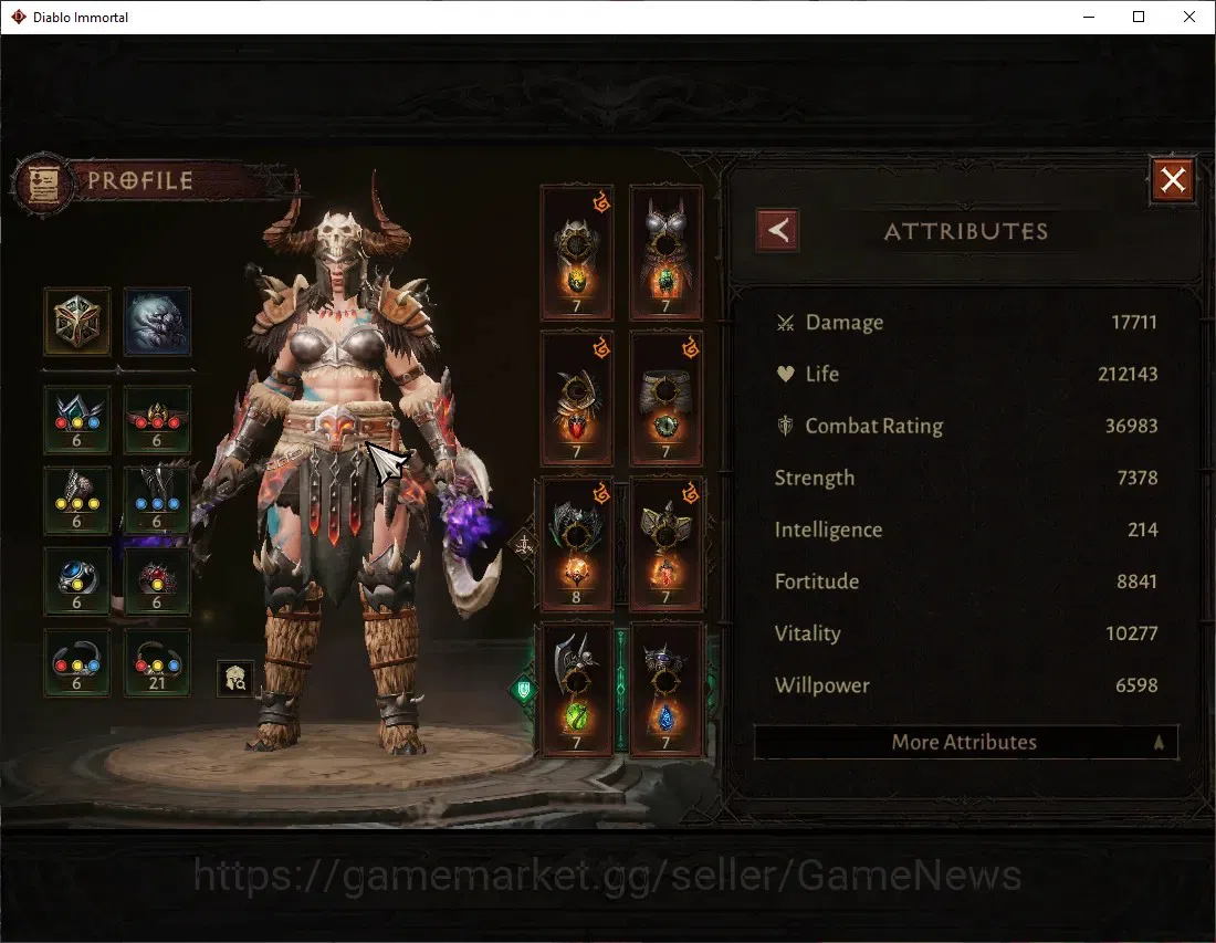 Diablo Immortal Accounts SEA-Verathiel |CS OFF|Lv 60 (531)|Barbarian|CR 36k image 3