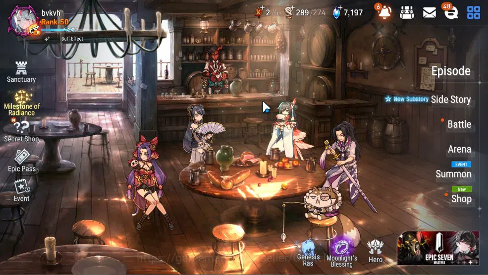 Epic Seven Accounts ASIA Unverif|7 ML(LOT Scales,NM Luna,SS Vivian,Etc image 1