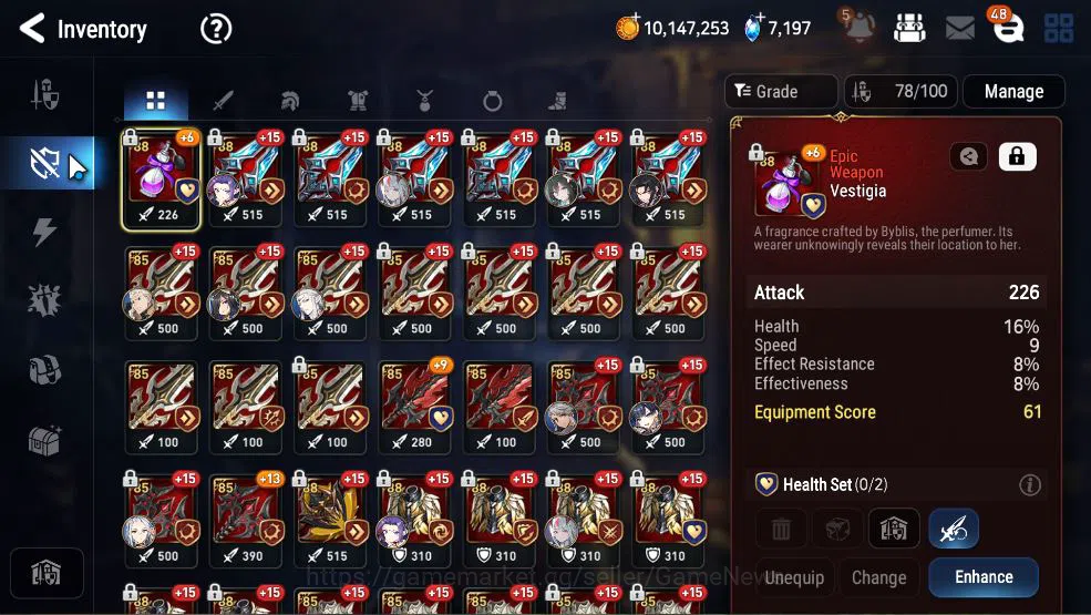 Epic Seven Accounts ASIA Unverif|7 ML(LOT Scales,NM Luna,SS Vivian,Etc image 11