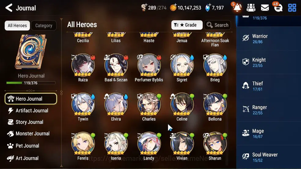 Epic Seven Accounts ASIA Unverif|7 ML(LOT Scales,NM Luna,SS Vivian,Etc image 7