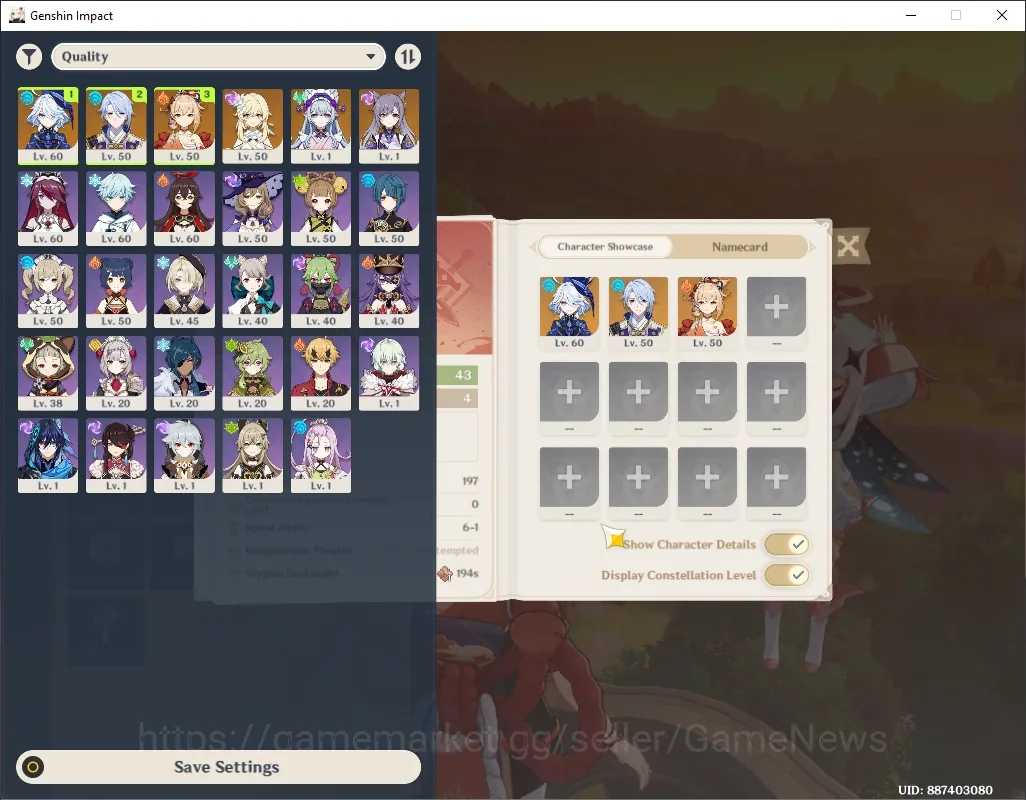 Genshin Impact Accounts Mid Game Asia|AR 43|Rate On|3 Limited + 2 (*5 Weapon)|Furina,Ayato,Yoimiya|Low Mainquest|Usn 1