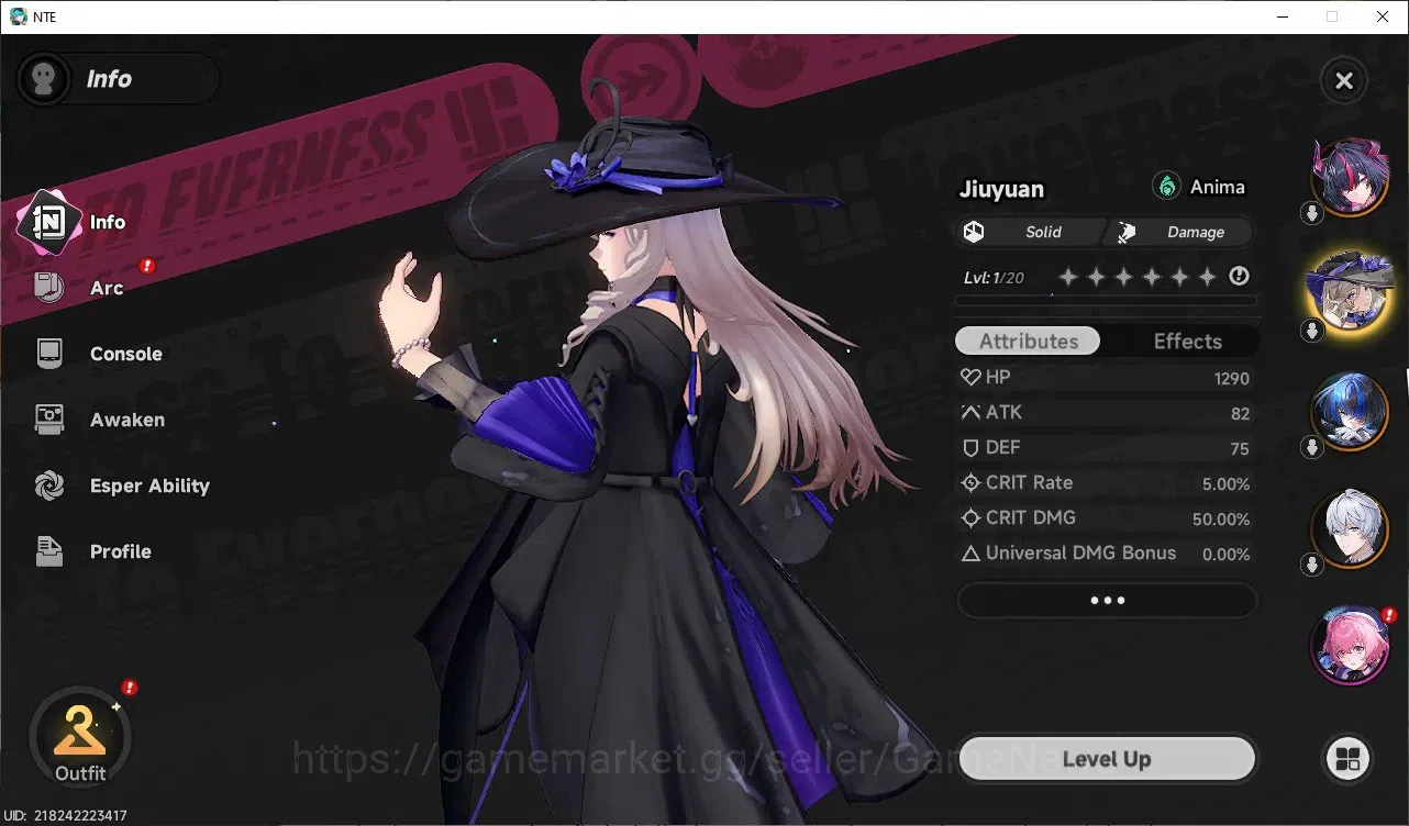 Neverness to Everness Accounts Global SEA|HL 3|3 S-Class 1 Limited [Shinku],Jiuyuan,Daffodill|2 Selector Box|Tomato 3
