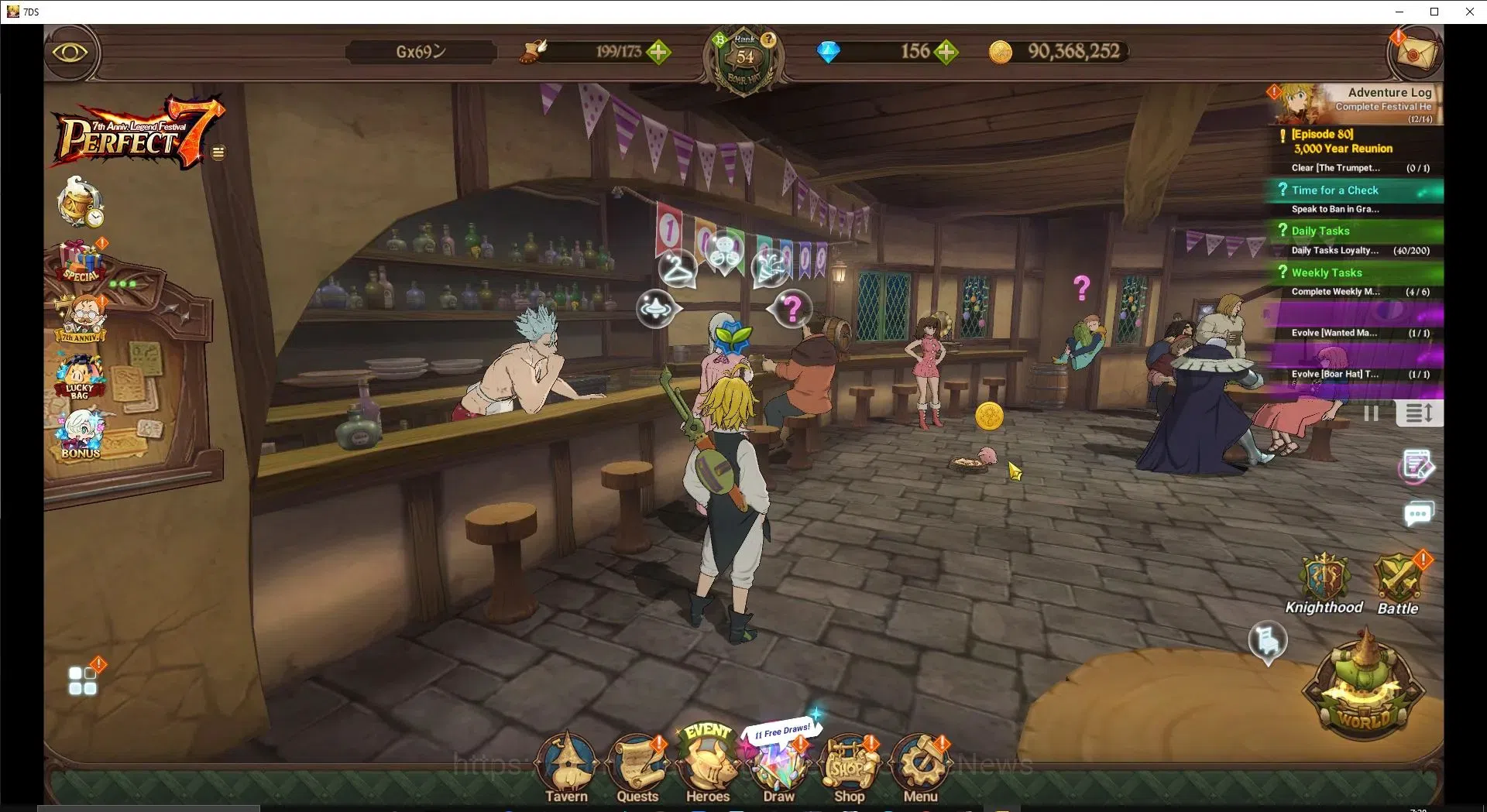 The Seven Deadly Sins: Grand Cross Accounts Global|1,6M CC|156 DM+70 LS|4 LR+6 UR|NMeli4/6,Bru image 1