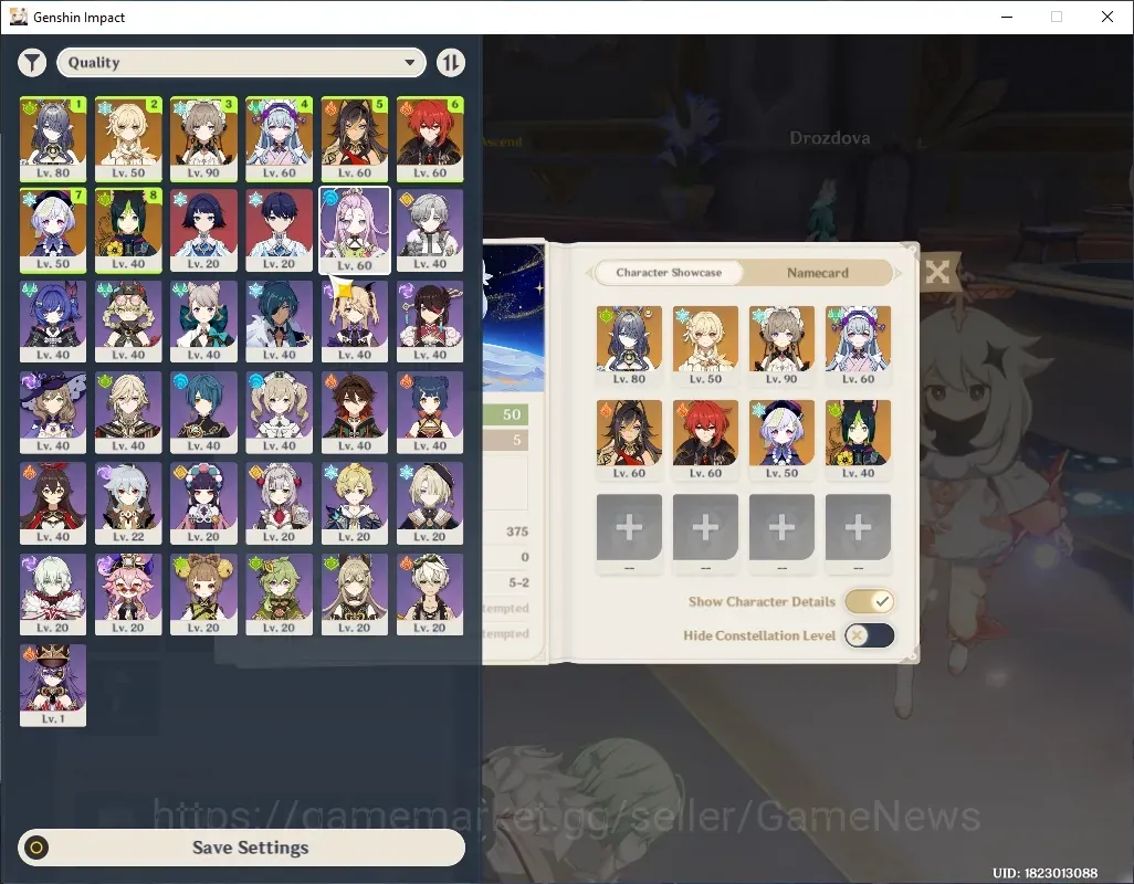 Genshin Impact Accounts Others ASIA|AR 50|2 Limited + 1(*5 Weapon)|(Lauma,Sandrone)|4 Standard 1