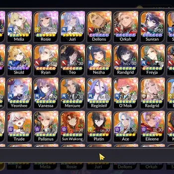 Seven Knights Re:Birth Accounts Global|FullEX7(FaiTC3,GelindusTC4,MeliaTC3,RosieTC2,Juri)|45
