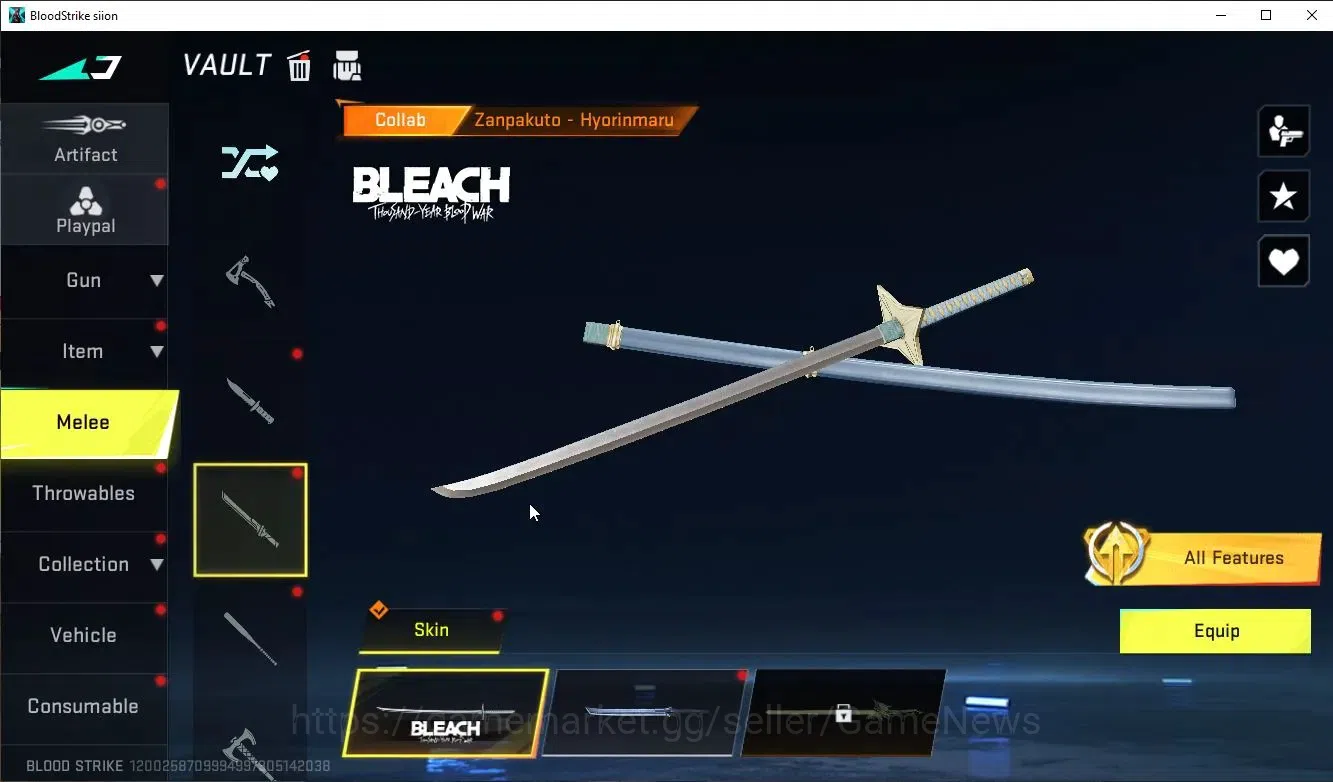 Blood Strike Accounts ASIA|ETERNAL Spear+Mele Shuriken+Collab Bleach(Bya image 7