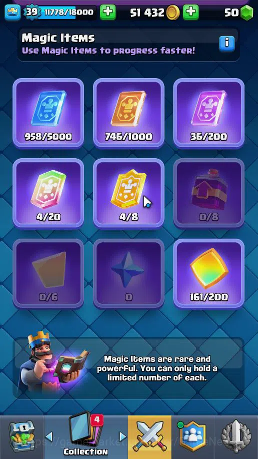 Clash Royale Accounts Lv 39|Trophy 8115|KTL 13|Limited Skin|Total Card 1 image 14