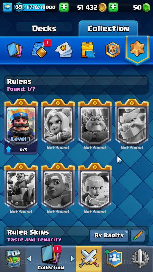 Clash Royale Accounts Lv 39|Trophy 8115|KTL 13|Limited Skin|Total Card 1 image 20
