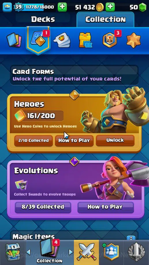 Clash Royale Accounts Lv 39|Trophy 8115|KTL 13|Limited Skin|Total Card 1 image 5