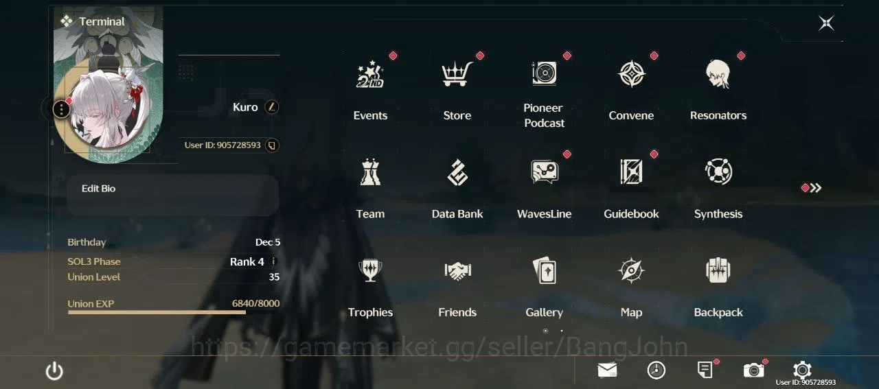 Wuthering Waves Accounts Others SEA | UL 35 | 2 Limit Hiyuki, Zani Signature | Low Eksplor | Gacha Resource | RA630B | 1