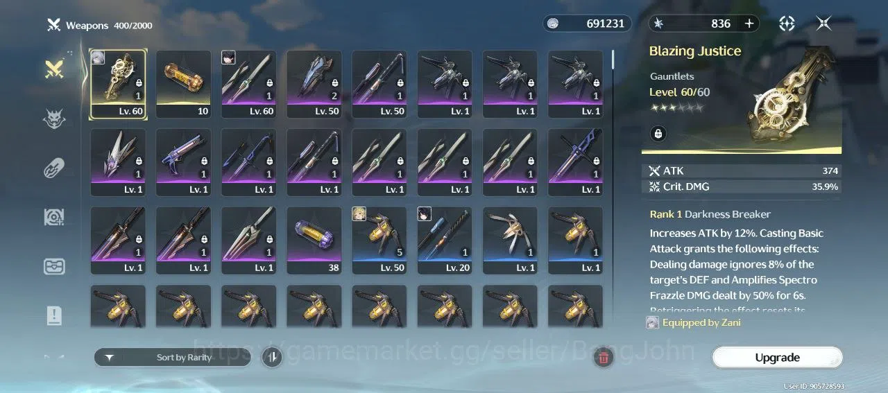 Wuthering Waves Accounts Others SEA | UL 35 | 2 Limit Hiyuki, Zani Signature | Low Eksplor | Gacha Resource | RA630B | 11