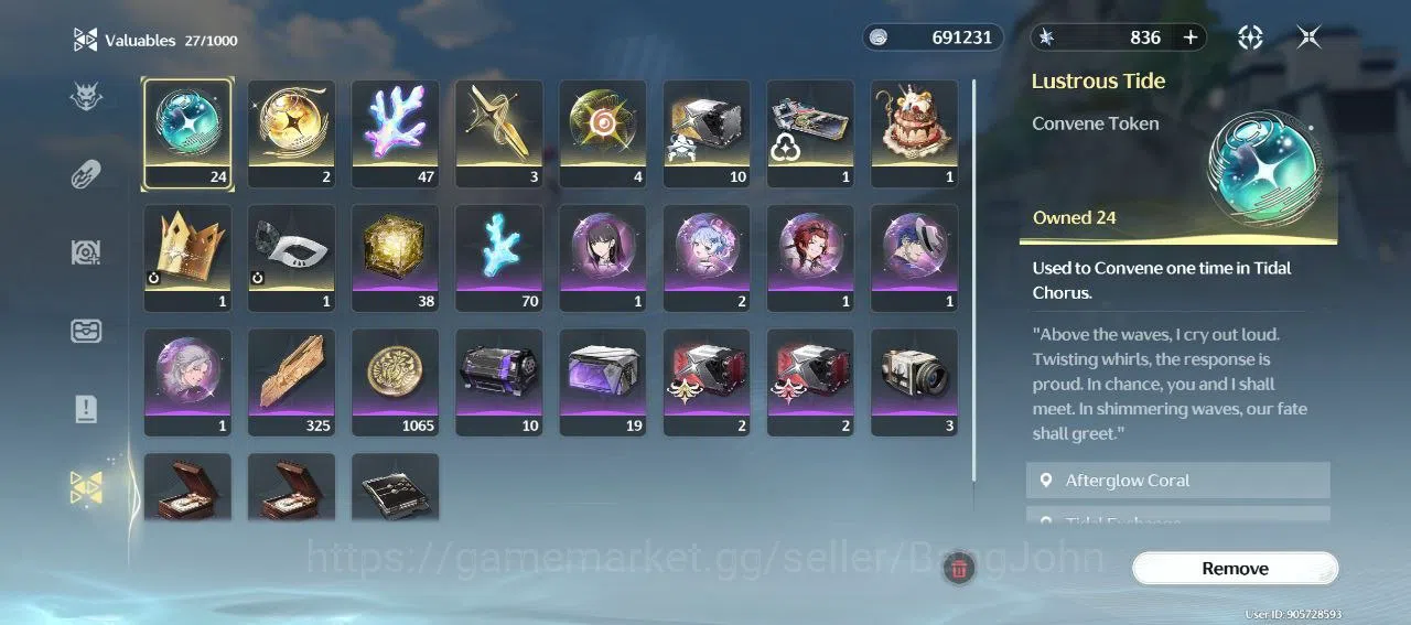 Wuthering Waves Accounts Others SEA | UL 35 | 2 Limit Hiyuki, Zani Signature | Low Eksplor | Gacha Resource | RA630B | 17