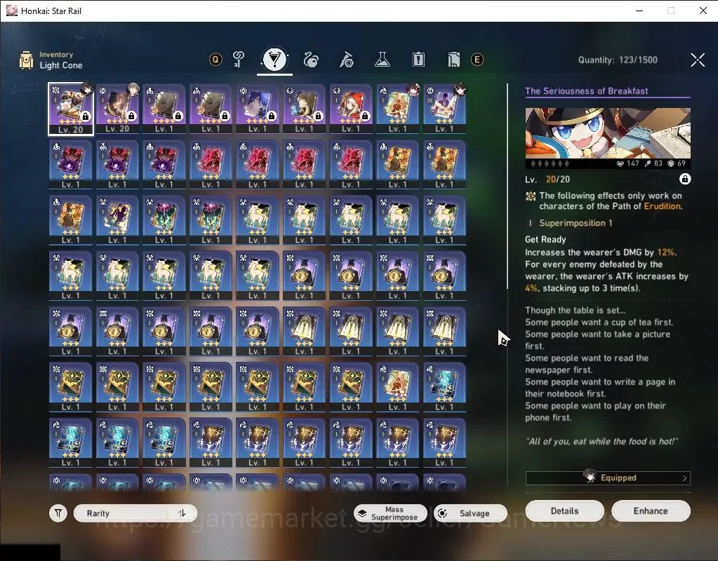 Honkai Star Rail Accounts Asia|TL 9| 1 Golden Companion Spirit|3 Limited| [S image 5