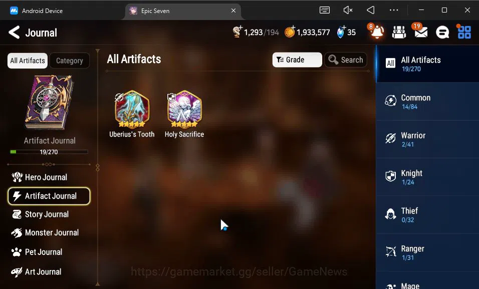 Epic Seven Accounts GLOBAL Unverif|New Era|2 ML(LR Krau,TE Kayron)+Fen image 13