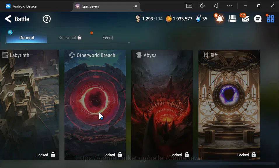 Epic Seven Accounts GLOBAL Unverif|New Era|2 ML(LR Krau,TE Kayron)+Fen image 5