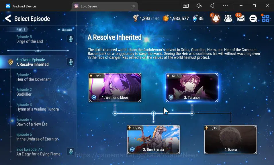 Epic Seven Accounts GLOBAL Unverif|New Era|2 ML(LR Krau,TE Kayron)+Fen image 7