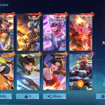 Mobile Legends: Bang Bang Accounts Collector Global|501 Skin|MEGA|4 LEGEND SKIN,NARUTO,TF Granger,KOF Dyrroth