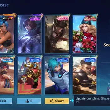 Mobile Legends: Bang Bang Accounts Others Global|100 Skin|Seasoned|Christmas Lancelot,Epic Roger,KOF Karina,Summer Hayabusa