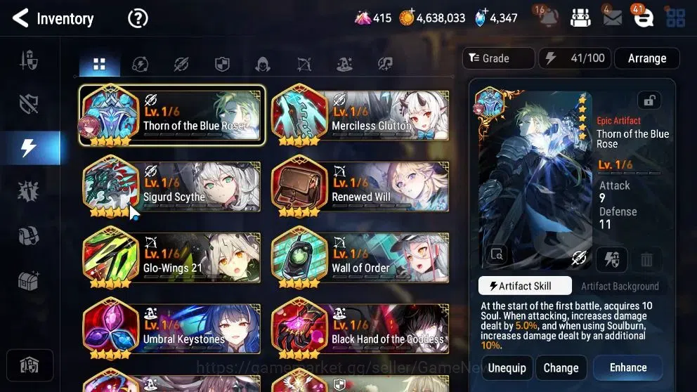 Epic Seven Accounts High-End GLOBAL UnVerif|8 ML(Rhiana&Luc,RueleLight,LH Cermia,etc)+Ab Fumyr,Setsuka,Estele,Ivana,etc|948 17