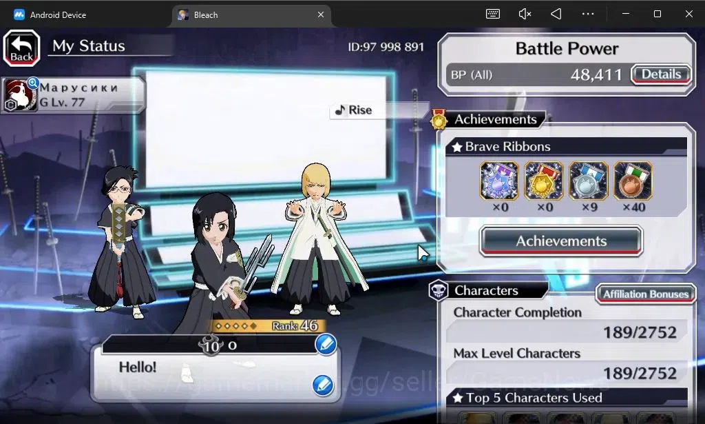 Bleach: Brave Souls Accounts [GLOBAL]6K Orbs+Fresh All Story|TYBW26[Momo,Shinji image 2